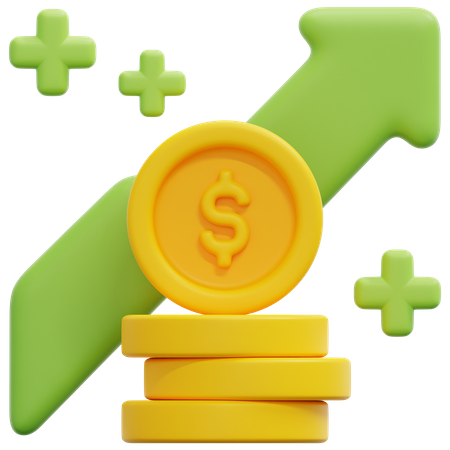 Income Growth  3D Icon