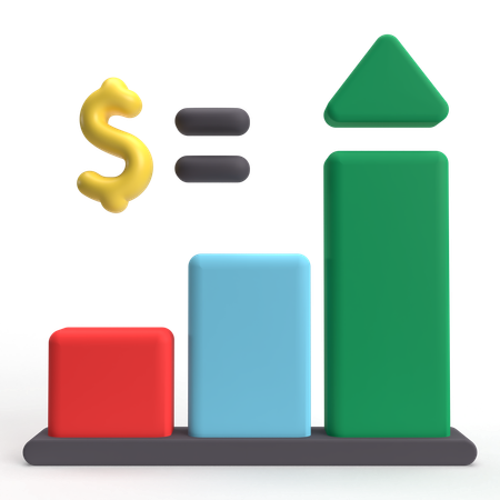 Income Increase  3D Icon