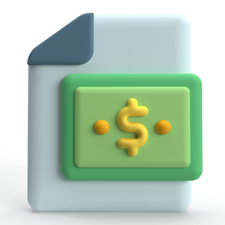 Income Statement  3D Icon