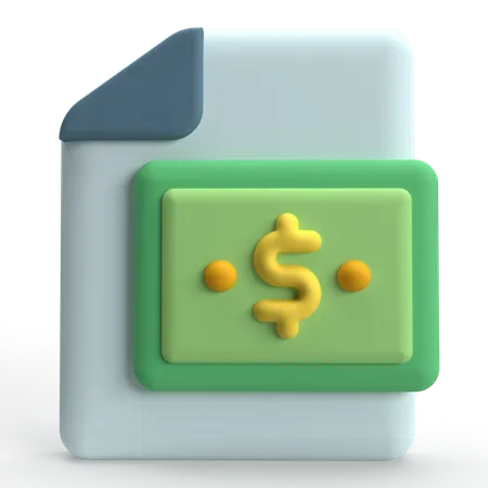 Income Statement  3D Icon