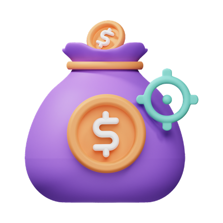 Income Target  3D Icon