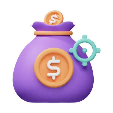 Income Target  3D Icon