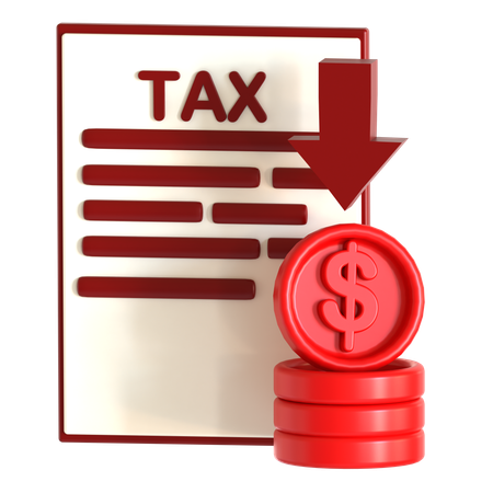 Income Tax  3D Icon