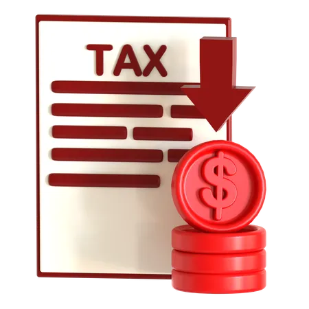 Income Tax  3D Icon