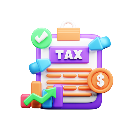 Income Tax Report  3D Icon