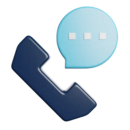 Incoming Call Phone 3D Icon