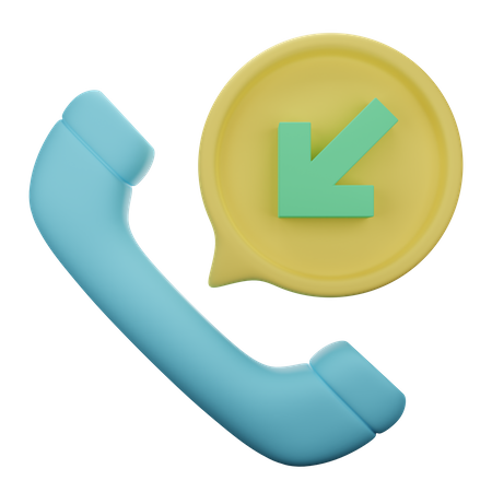 Incoming Call  3D Illustration