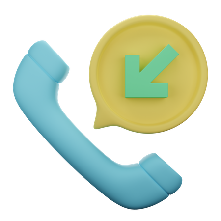 Incoming Call 3D Illustration