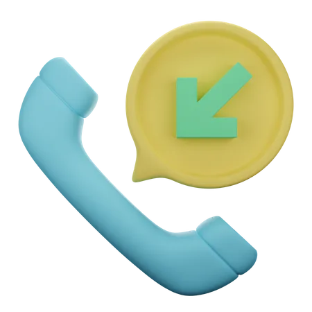 Incoming Call  3D Illustration