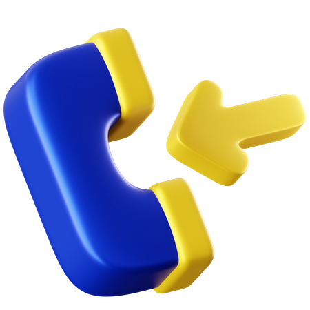 電話の着信  3D Icon