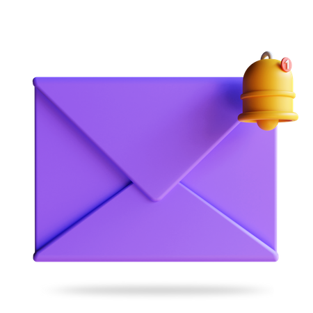 Incoming E Mail 3D Illustration