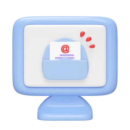 수신 이메일  3D Icon