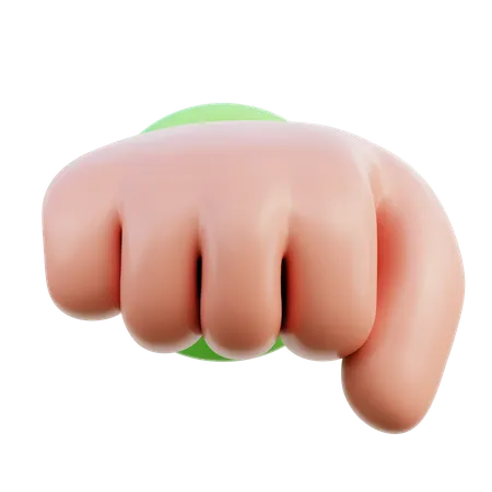 Incoming Fist Hand Gesture  3D Icon