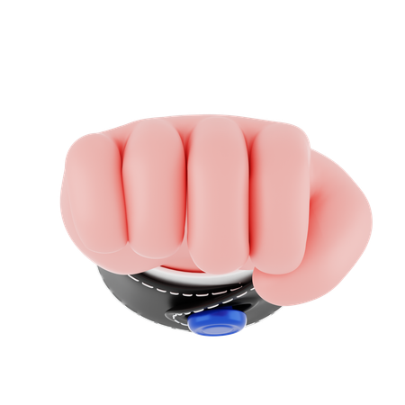 Incoming Fist Hand Gesture  3D Icon