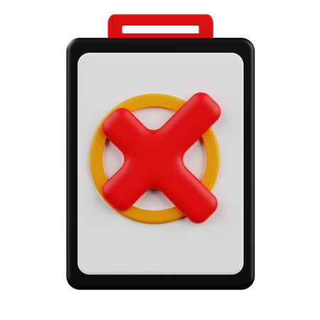 Incorrect Board  3D Icon