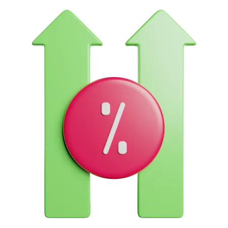 Increase Chart Money 3D Icon