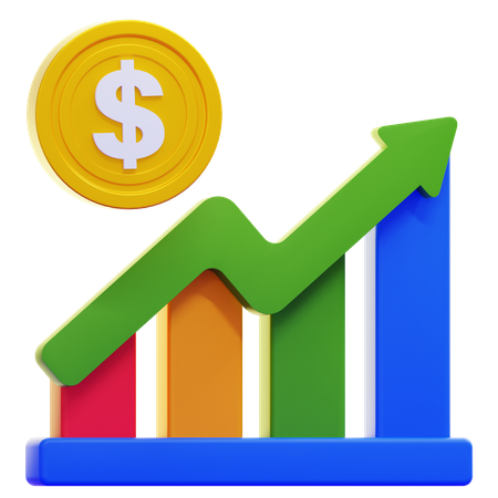 Increase  3D Icon