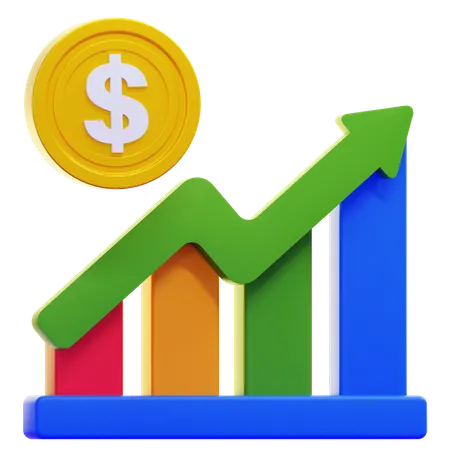 Increase  3D Icon