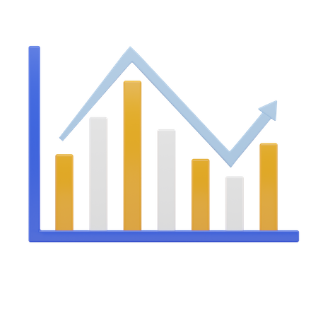 Increase Chart  3D Icon