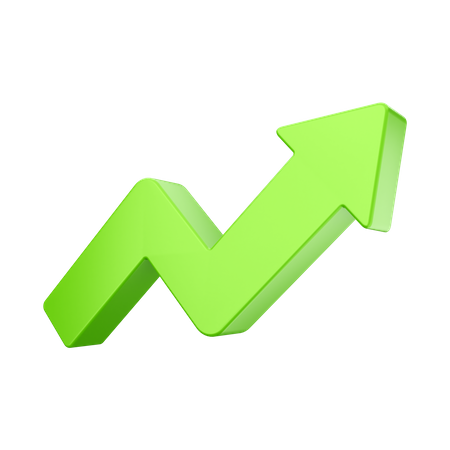 Increase Chart  3D Icon