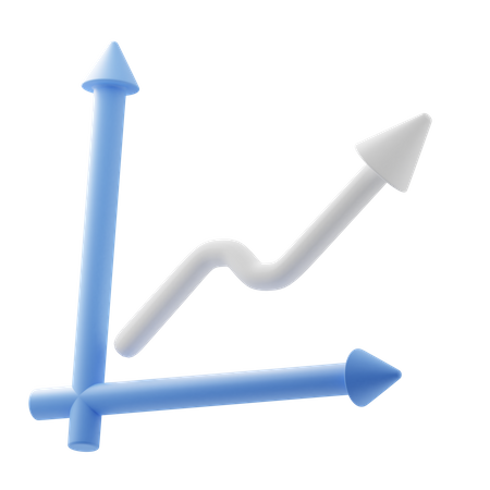 Increase Chart  3D Illustration