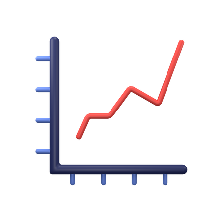 Increase Chart  3D Icon