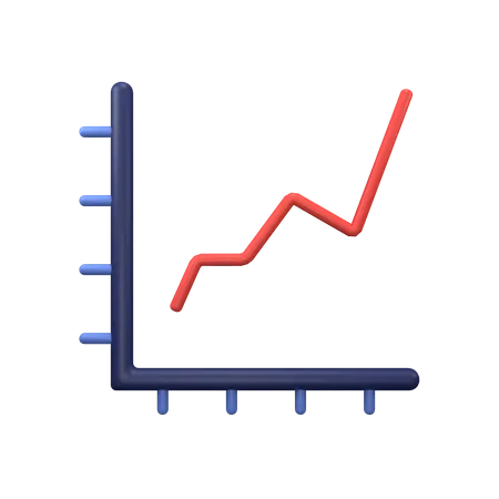 Increase Chart  3D Icon