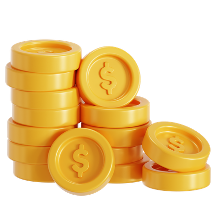 Increase Coin  3D Icon