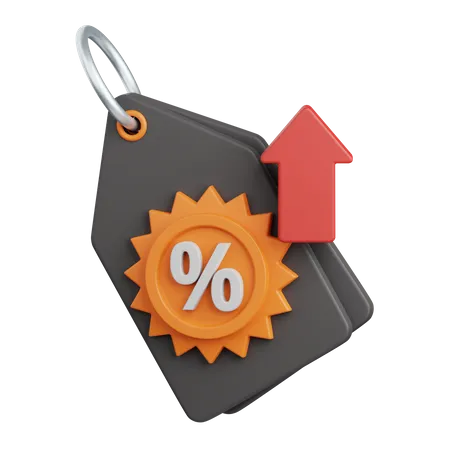 Increase Discount  3D Icon