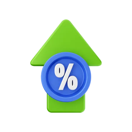 Increase Discount  3D Icon