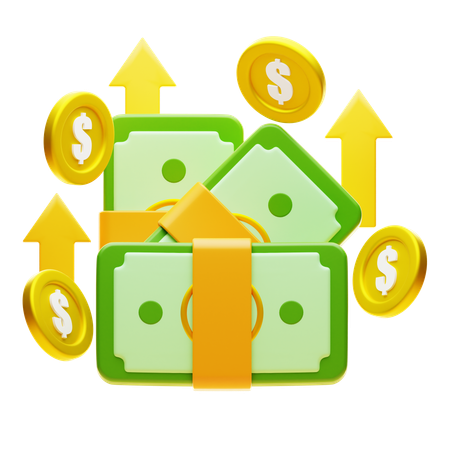 Increase Income  3D Icon