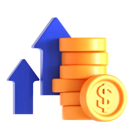 Increase Investment  3D Icon