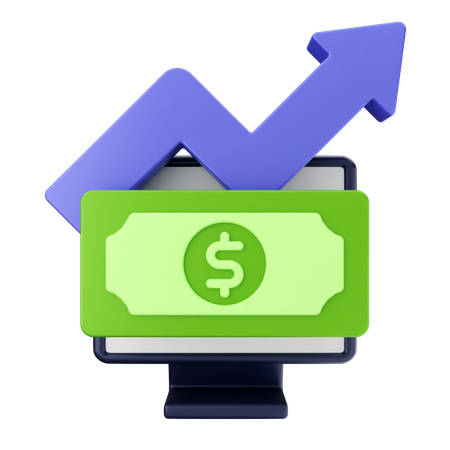 Increase Money  3D Icon