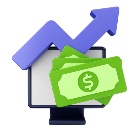 Increase Money  3D Icon