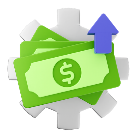 Increase Money  3D Icon