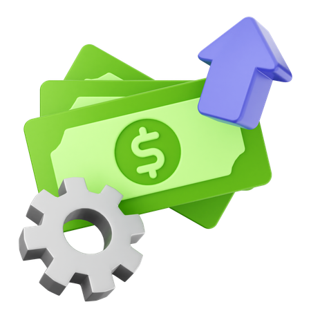 Increase Money  3D Icon