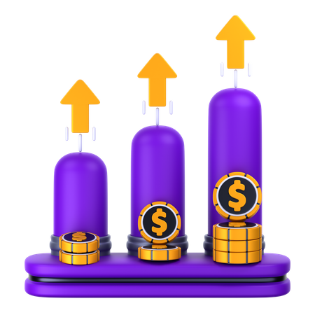 Increase Profit  3D Icon