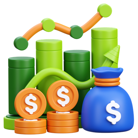 Increase Profit  3D Icon