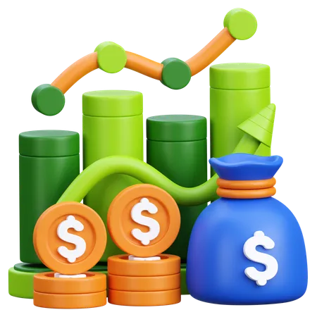 Increase Profit  3D Icon