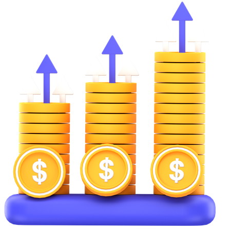 Increase Profit  3D Icon