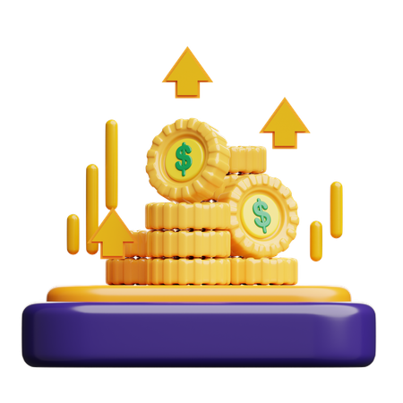 Increase Profit  3D Icon