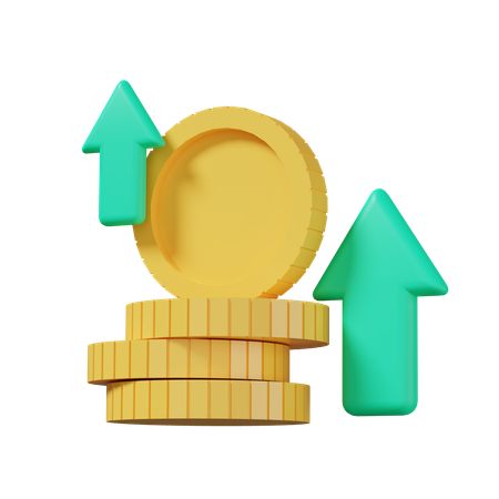 Increase Profit  3D Icon