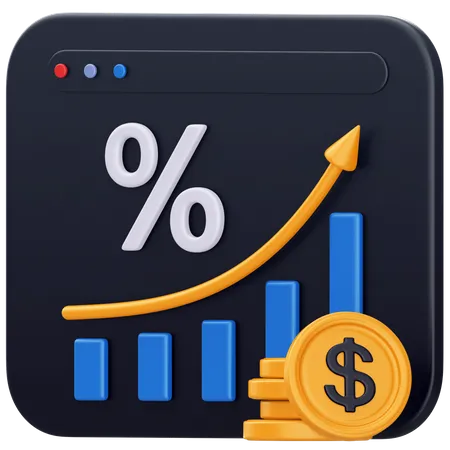 Increase Profit  3D Icon