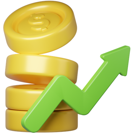 Increase Profit  3D Icon