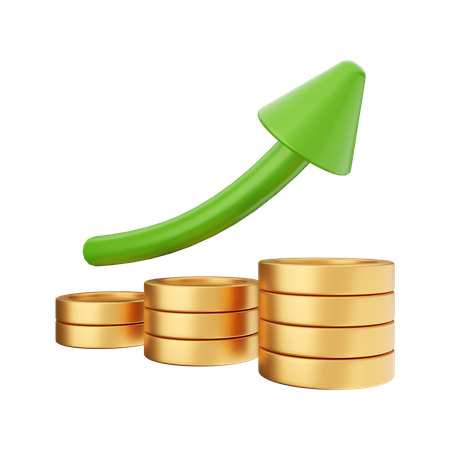 Increase Profit  3D Icon