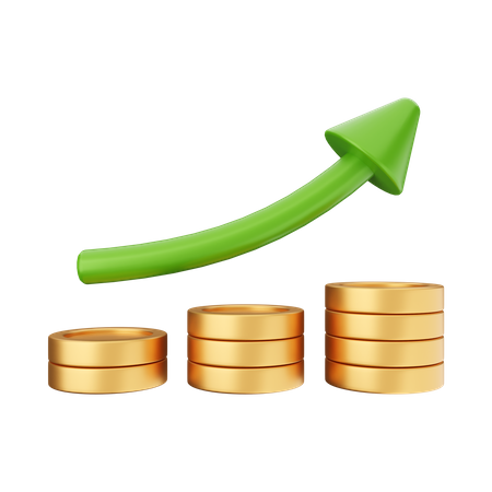 Increase Profit  3D Icon