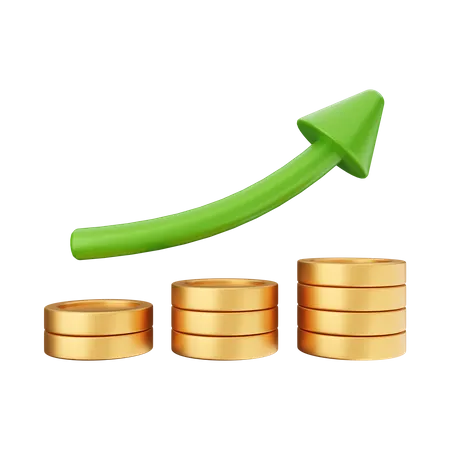 Increase Profit  3D Icon