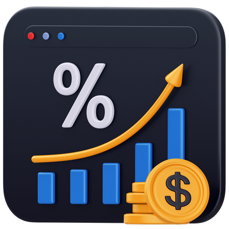 Increase Profit  3D Icon