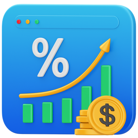 Increase Profit  3D Illustration