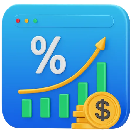 Increase Profit  3D Illustration